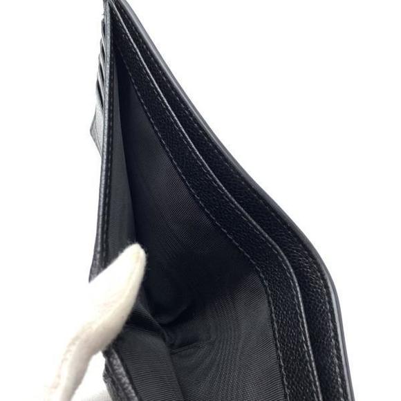 Prada Saffiano Bifold Compact Wallet Coin Case Black - Picture 6 of 9